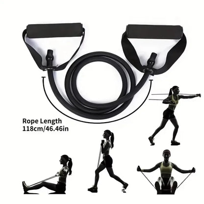 Kit de Bandas Elásticas de Resistencia para Entrenamiento en Casa (4 Niveles)