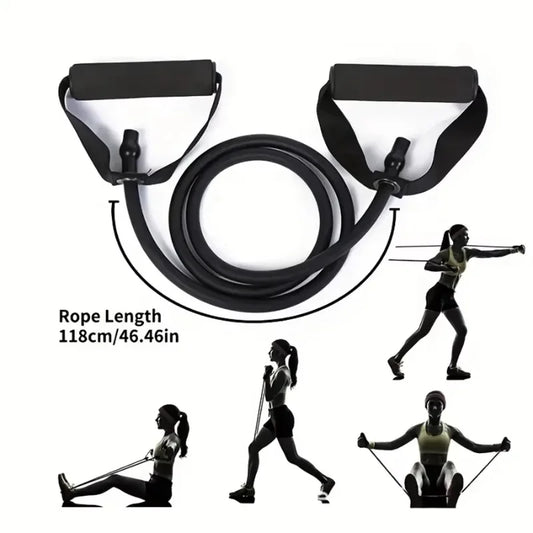 Kit de Bandas Elásticas de Resistencia para Entrenamiento en Casa (4 Niveles)